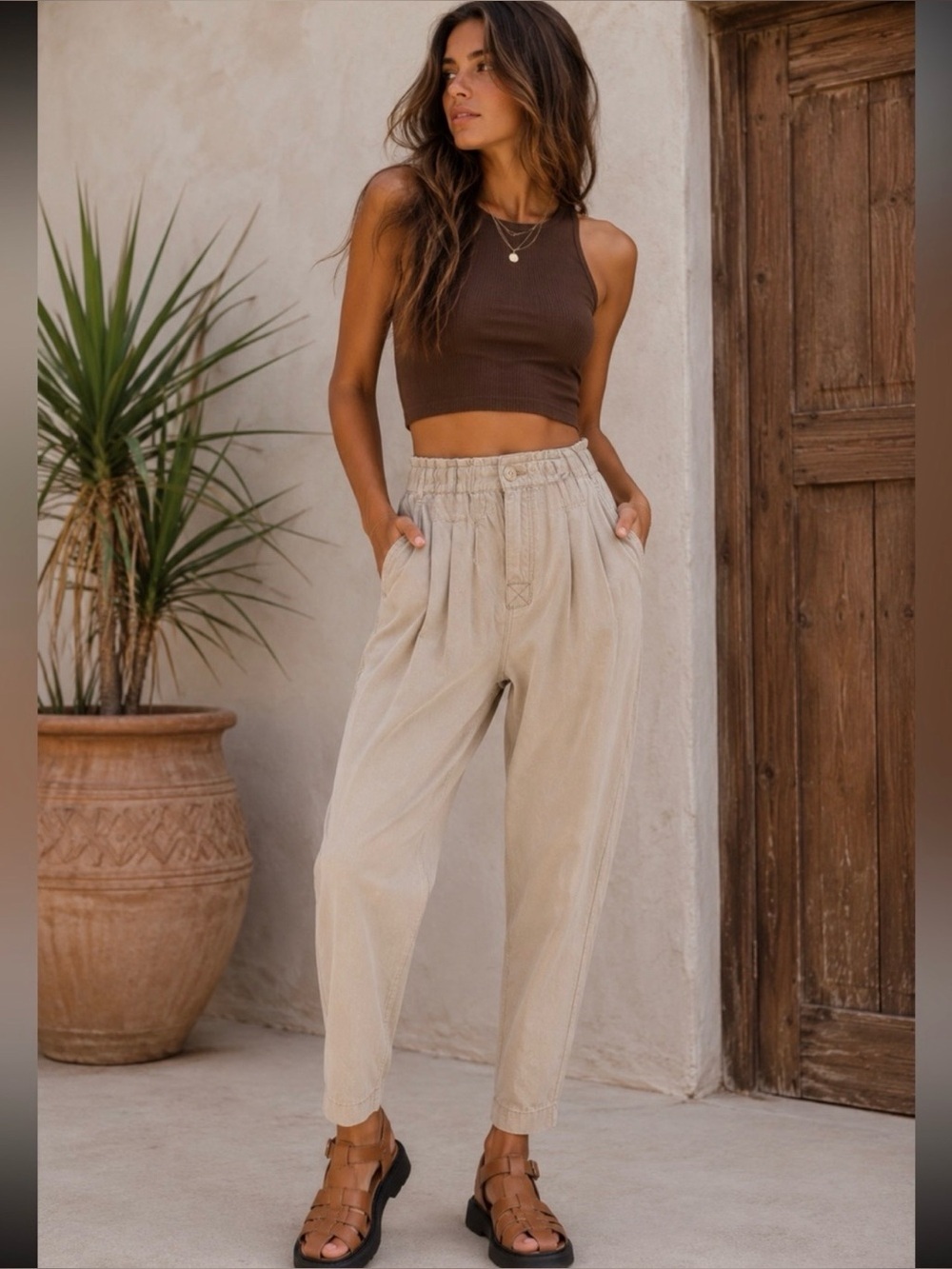 Free People Margate Paperbag Waist Trousers – XS – 25” Inseam